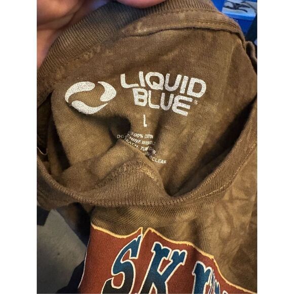 Liquid Blue Y2K Brown Lynard Skynard Size Large. - Picture 2 of 6